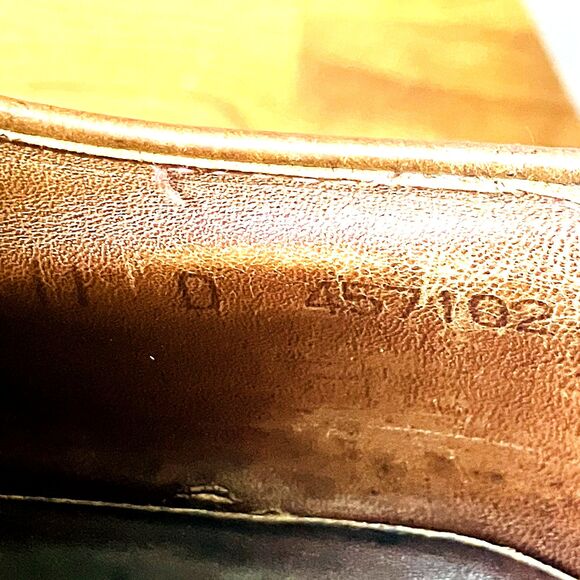 Goodyear Welt Vtg Wingtip Shoes Benchmade 457102 Brogue Derby Brown Leather 11 main image 7